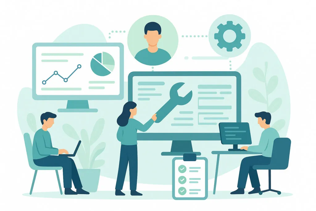 Illustration de la tierce maintenance applicative